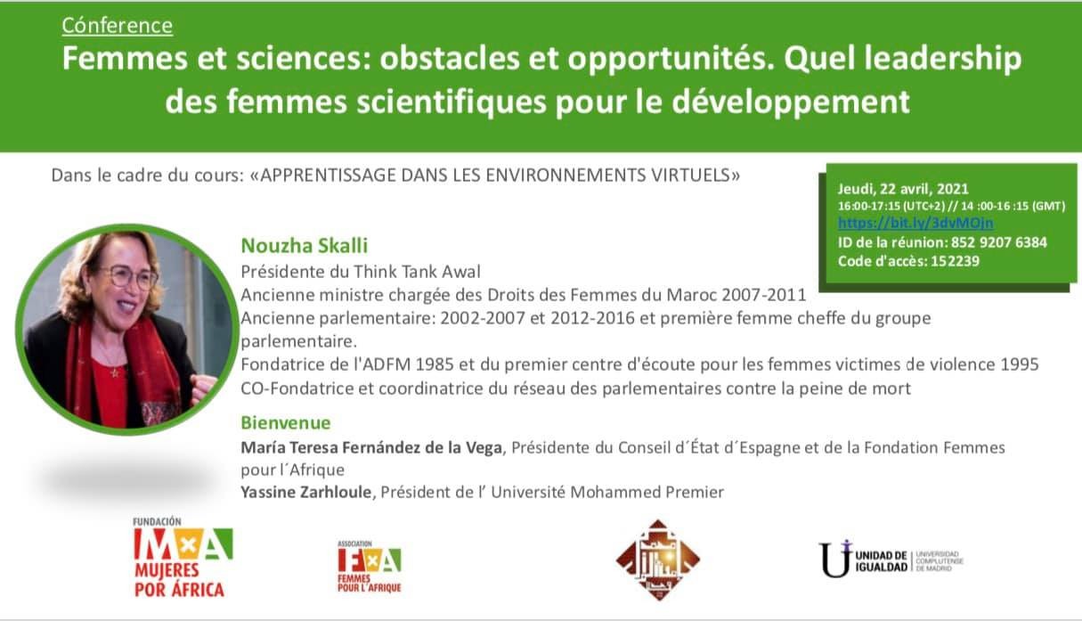 Femmes et sciences: obstacles et opportunités.